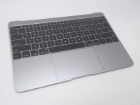 MacBook 12" Retina Top Case with Keyboard, Space Gray, Early 2016