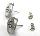 Aluminum Mac Power Button Earrings