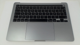 '20 MacBook Pro 13" A2289 Space Gray Topc ase French Layout - NICKED CORNERS