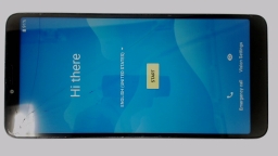 Alcatel 3V 5032W Cellphone (Black 32GB 3GB) MetroPCS CRACKED GLAS BLUE TINT