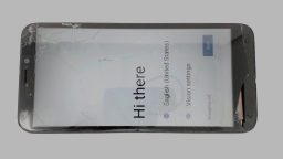 RHINO Pace A1 Cellphone (Black 32GB) Unknown Carrier CRACKED GLAS