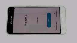 Samsung Galaxy Amp Prime SM-J320AZ Cellphone (White 16GB 2GB) Cricket CRACKED