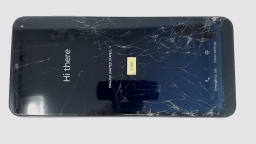 Motorola G Pure XT2163DL Cellphone (Blue 32GB 3GB) Tracfone CRACKED GLAS/LCD