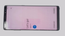 Samsung Galaxy Note 8 SM-N950U + Pen (Black 64GB 6GB) AT&T CRACKED BURN IN