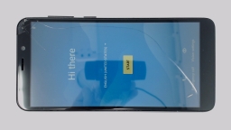 Cloud Mobile Stratus C7 Cellphone (Black 16GB 2GB) TruConnect CRACKED GLAS