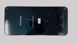 Motorola Moto G Play 2024 XT2413V (Blue 64GB 4GB) Tracfone CRACKED BROWN LCD