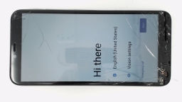 Foxx A55 (Black 16GB 2GB) Assurance Wireless CRACKED GLAS SCRATCHED CAM