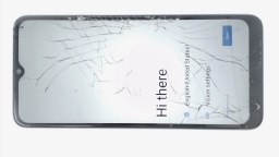 REVVL 6 TMAF025G (Blue 64GB 4GB) T-Mobile CRACKED GLAS/CAM BROWN LCD NICKED