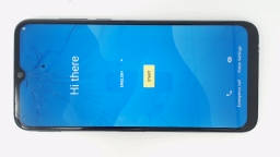 Blu V90 Cellphone (Black 64GB 3GB) GSM Unlocked CRACKED GLAS/CAM SCRATCHED