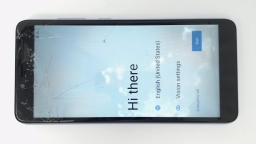 XMobile X55 (Purple 16GB 2GB) Unknown Carrier CRACKED GLAS BRIGHT SPOTS