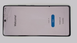 Samsung Galaxy A71 5G Cellphone (Black 128GB 6GB) T-Mobile CRACKED GLAS/SPOT