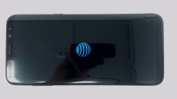 Samsung Galaxy S8+ SM-G955U Cellphone (Black 64GB 4GB) AT&T CRACKED GLAS BURN