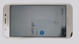 Samsung Galaxy J7 Refine SM-J737P (Silver 32GB 2GB) Boost CRACKED SPOTS WORN