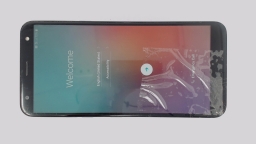 LG K40 LM-420MM Cellphone (Gray 32GB 2GB) MetroPCS CRACKED