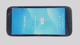 Blu View 2 B130DL Cellphone (Black 32GB 2GB) Tracfone CRACKED