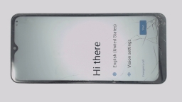 T-Mobile REVVL 7 TMRV075G Cellphone (White 128GB 6GB) MetroPCS CRACKED