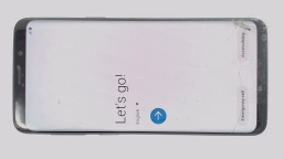 Samsung Galaxy S9 SM-G960U (Blue 64GB 4GB) AT&T CRACKED GLAS/BURN IN