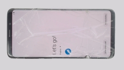 Samsung Galaxy S9+ SM-G965U1 (Black 64GB 6GB) Unlocked CRACKED/BLACK SPOT