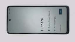 TCL 50 XE 5G T614D Cellphone (Blue 128GB 4GB) Tracfone DualSIM BROWN LCD