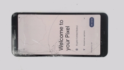 Google Pixel 3a G020E Cellphone (Purple 64GB 4GB) Verizon BAD BOARD CRACKED