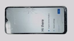 Blu View 5 B160V Cellphone (Gray 64GB 3GB) Tracfone SingleSIM CRACKED