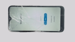 Samsung Galaxy A01 SM-S111DL (Black 16GB 2GB) Tracfone CRACKED/RESIDUE