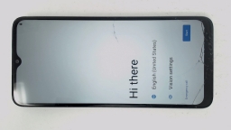 Blu View 5 B160V Cellphone (Gray 64GB 3GB) Tracfone SingleSIM CRACKED