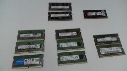 Lot of 11 PC4 DDR4 8GB Memory RAM SODIMM Various Brands and Speeds
