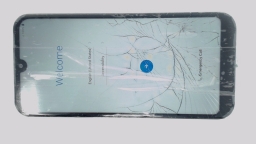 LG Aristo 5 LM-L300TM Cellphone (Silver 32GB 2GB) T-Mobile CRACKED/BROWN LCD