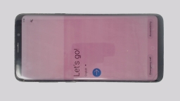 Samsung Galaxy S9+ SM-G965U Cellphone (Black 64GB 6GB) Verizon CRACKED/BURNIN