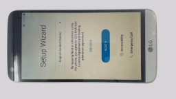 LG G5 VS987 Cellphone (Silver 32GB 4GB) Verizon BROWN LCD/SCRATCHED