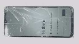 TCL K23 T434W Cellphone (Black 32GB 3GB) MetroPCS CRACKED/STICKER RESIDUE