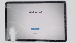 Samsung Galaxy Tab S7 FE SM-T733 12.4" Tablet (Black 64GB 4GB) WiFi CRACKED