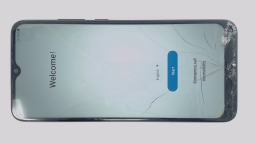 Samsung Galaxy A02s SM-A025V Cellphone (Black 32GB 3GB) Tracfone CRACKED