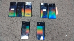 Lot of 7 Non-Working Samsung A42 5G SM-A246 Smartphones