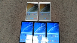 Lot of 5 Working Samsung T227U T220 Verizon MetroPCS Tablets 